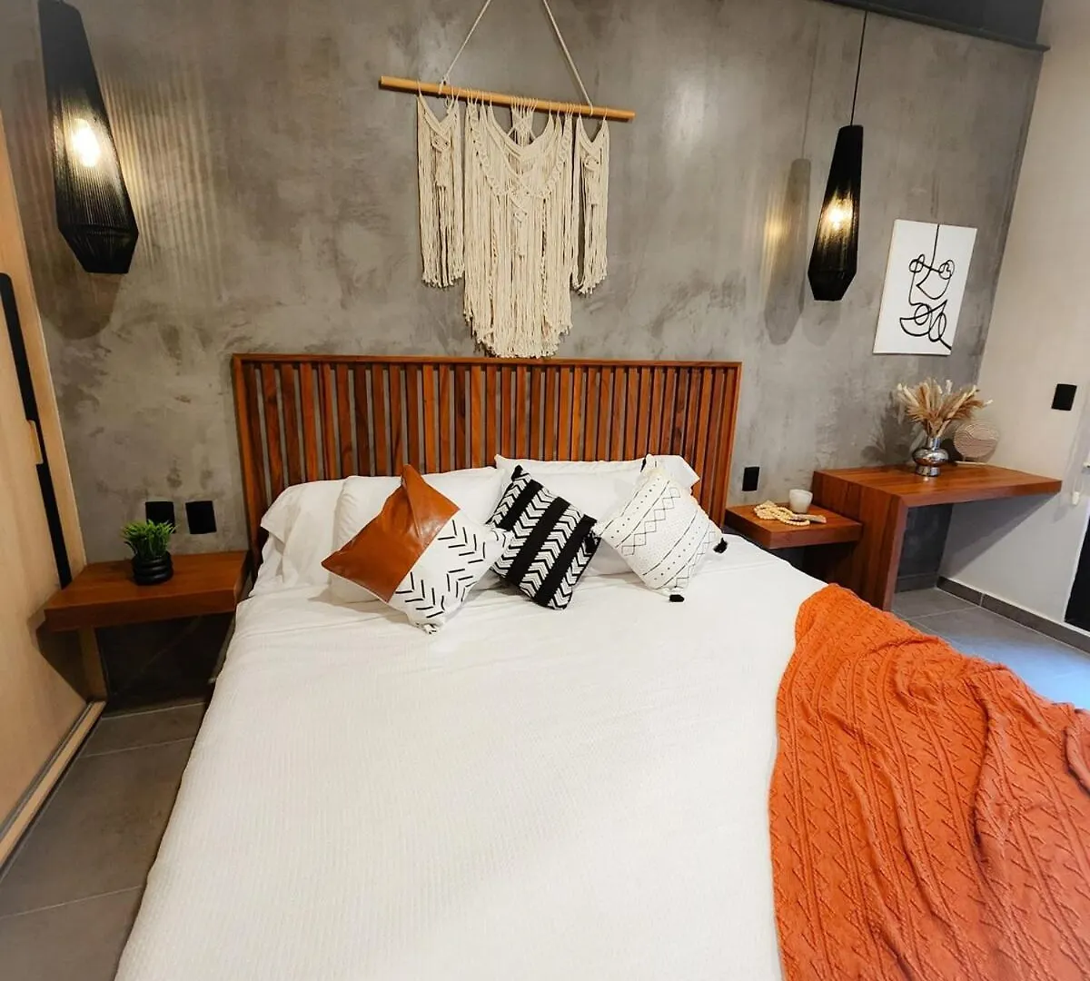 아파트 Boho Chic Studio Steps To 5Th Ave King Bed Wifi Rooftop Pool 신데 델 카르멘 멕시코