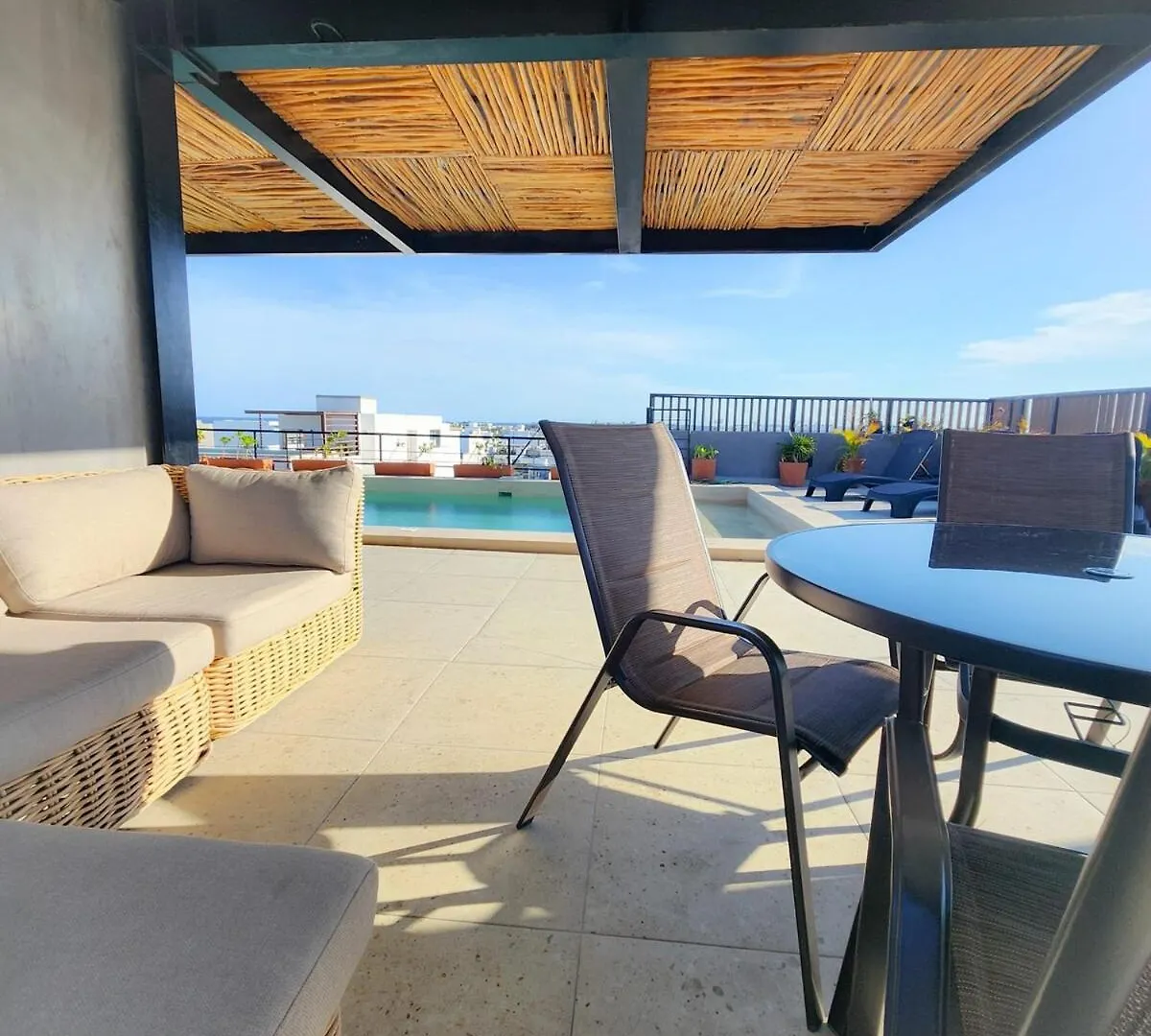 Boho Chic Studio Steps To 5Th Ave King Bed Wifi Rooftop Pool Playa del Carmen 0*,