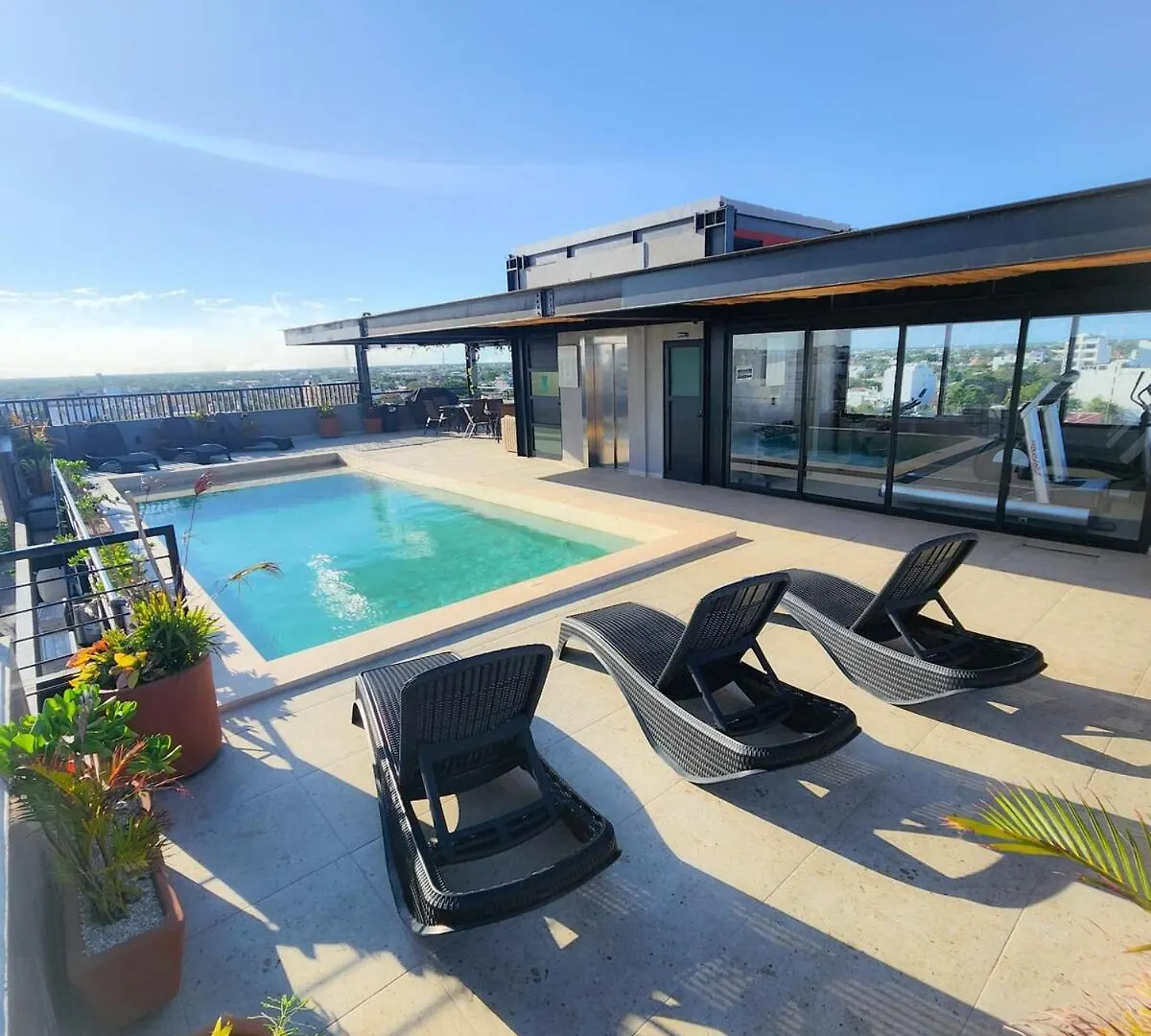 Boho Chic Studio Steps To 5Th Ave King Bed Wifi Rooftop Pool Playa del Carmen 0*,